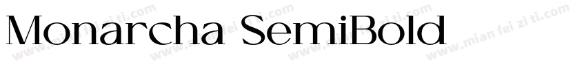 Monarcha SemiBold字体转换